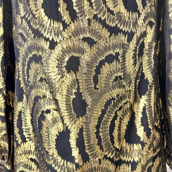 Milly silk gold dress size 2 - Picture 11 of 14
